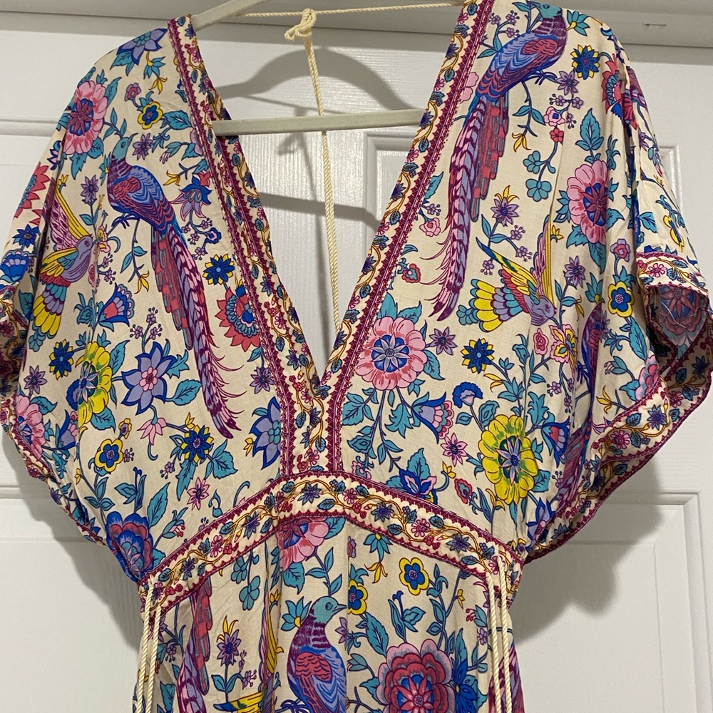 Floral V-Neck Midi Dress NWT